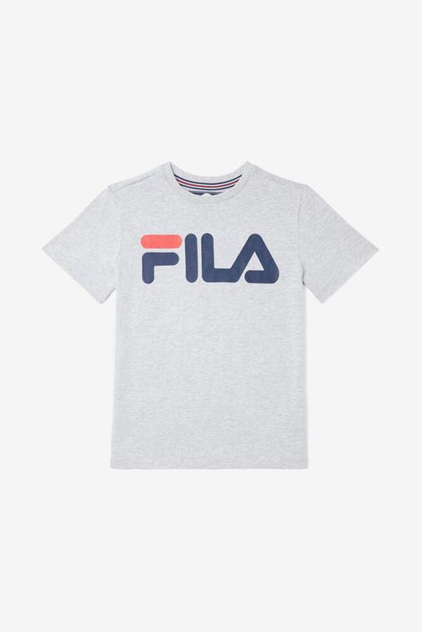 Camisetas Fila Rapaz Cinzentas - Fila Classic Logo Portugal Lisboa,EICV-13427